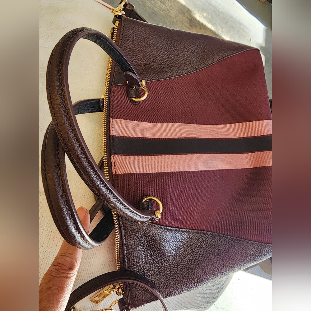 Coach Horse and Carriage Jacquard Prairie Satchel - Picture 8 of 13